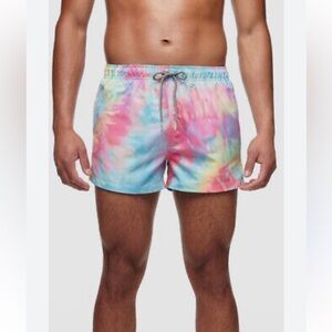 Boardies‎ Men's Medium Spiral Tie Dye III Swim Short Trunks  5 1/2" Pockets